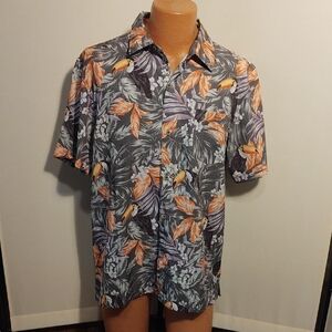 Havana Jim Tropical Print / Toucan Men's Hawaiian Shirt - Sz. L